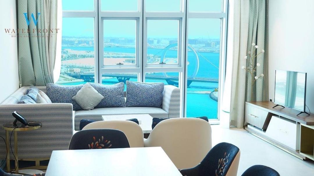 Waterfront Hotel Apartment Lusail Exteriör bild A living room in a condominium